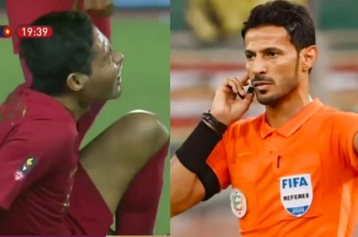Wasit Majed M Alshamrani Pernah Tak Hukum Pemain Vietnam yang Cederai Kaki Evan Dimas di Final Sea Games 2019 Silam