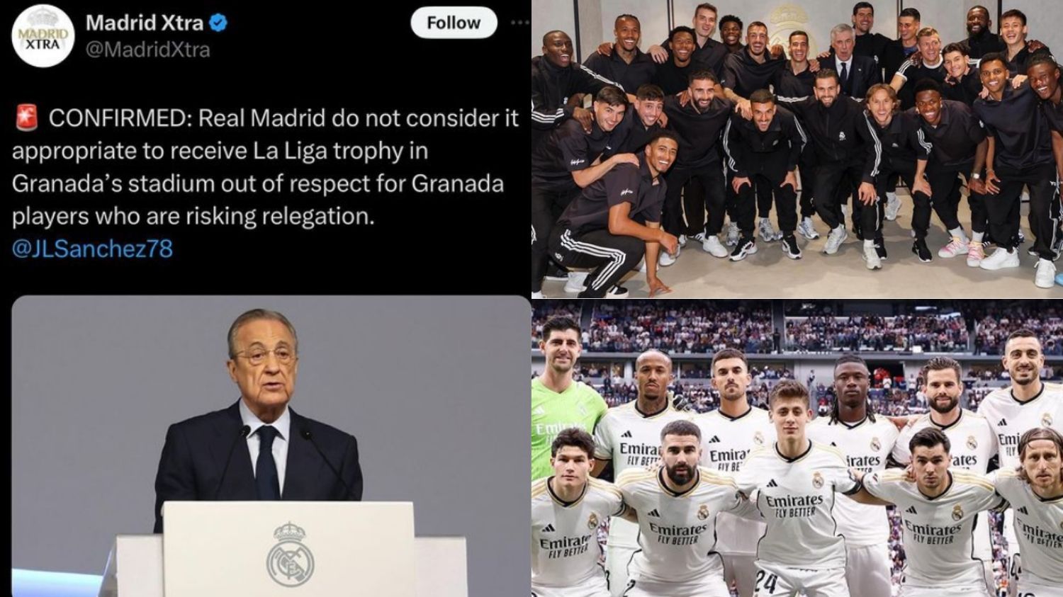 Real Madrid Pertimbangkan Tidak Menerima Trofi Liga Spanyol Saat Melawan Granada, Ini Alasannya!