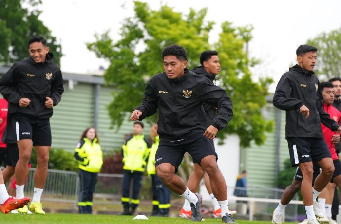 Shin Tae-yong Bertekad Timnas Indonesia U-23 Menang Lawan Guinea meski Tanpa Rizky Ridho dan Justin Hubner