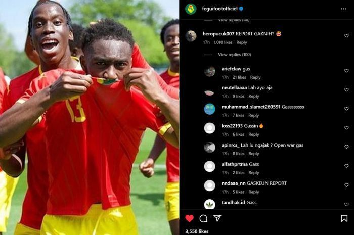 Akun Instagram Resmi Federasi Sepak Bola Guinea Sempat Hilang Diserang Netizen Indonesia