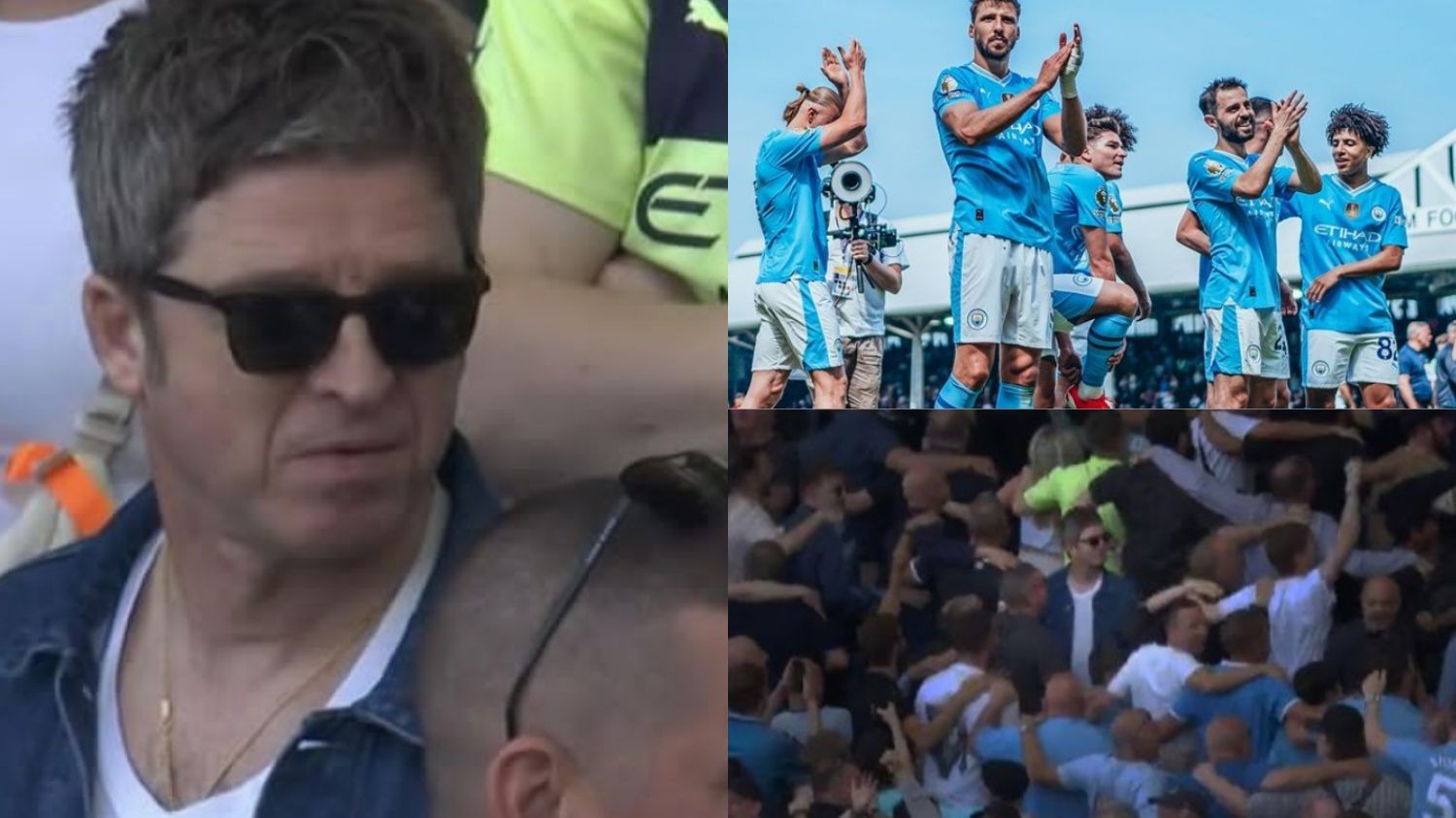 Pesona Nyentrik Noel Gallagher Saat Nonton Manchester City VS Fulham