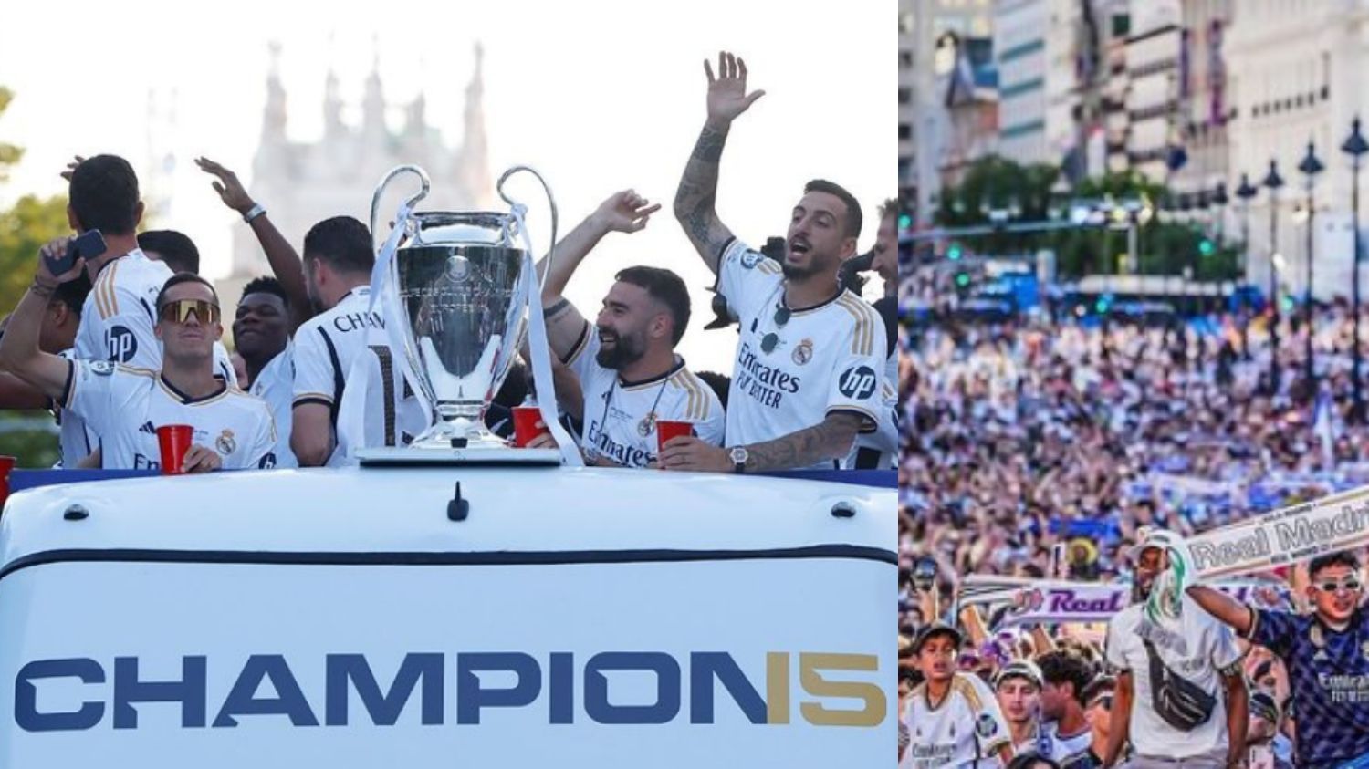 Lebih dari 600 Ribu Madridista Rayakan Parade Kejuaraan Real Madrid di Liga Champions ke-15