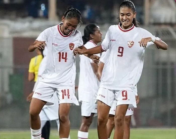 Gol Cantik Claudia Scheunemann Bawa Timnas Putri Indonesia Menang atas Bahrain