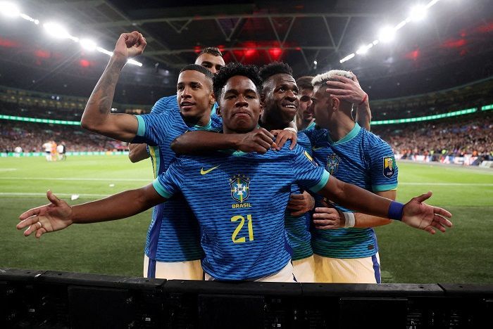Real Madrid Connection, Gol Endrick dari Umpan Vinicius Jadi Penentu Kemenangan Brazil atas Meksiko
