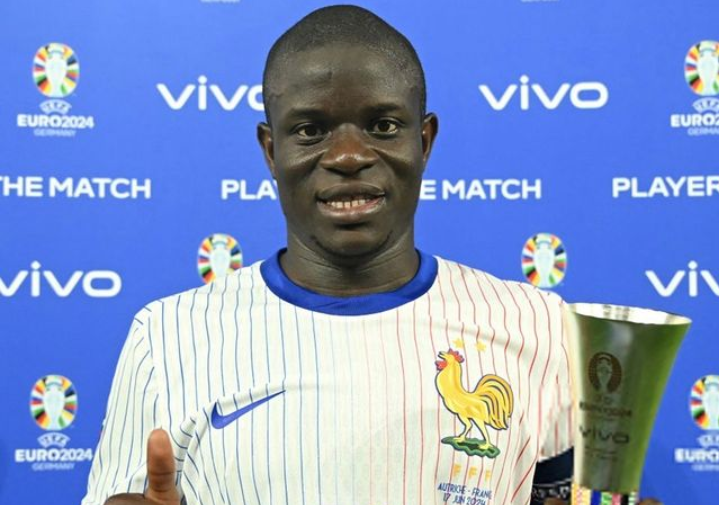 N Golo Kante Jadi MVP Pada Laga Prancis VS Australia di Euro 2024