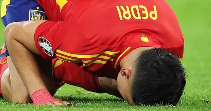Belum Genap 10 Menit, Pedri Cedera Lutut di Laga Spanyol VS Jerman Euro 2024