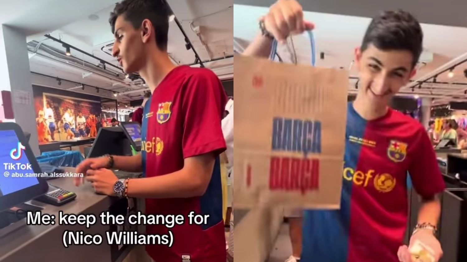 Bikin Ngakak! Aksi Fans Barcelona Relakan Kembalian di Toko Resmi untuk Bantu Klub Beli Nico Williams