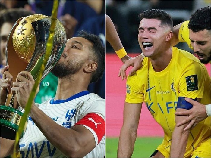 Kapten Al Hilal Tirukan Selebrasi Lionel Messi, Diduga Ledek Cristiano Ronaldo di Perayaan Juara Piala Super Arab Saudi 2024