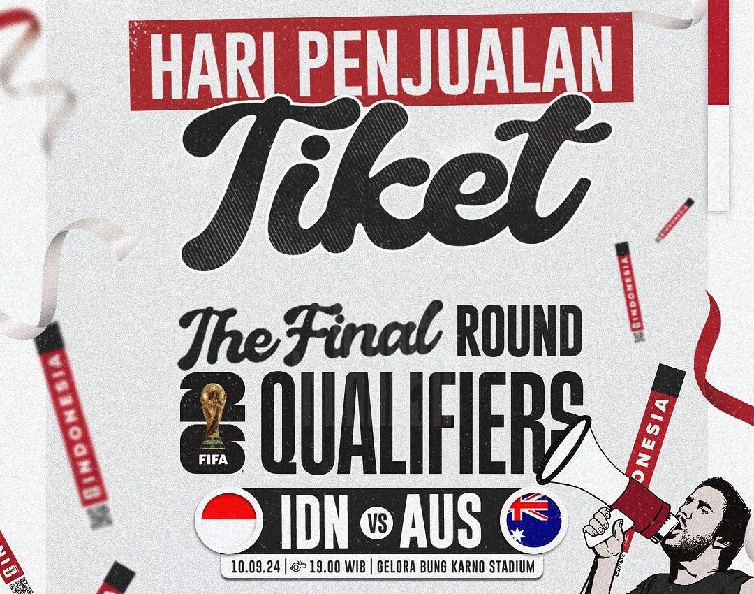 Indonesia vs Australia: Jadwal dan Harga Tiket Putaran Ketiga Kualifikasi Piala Dunia 2026 Zona Asia