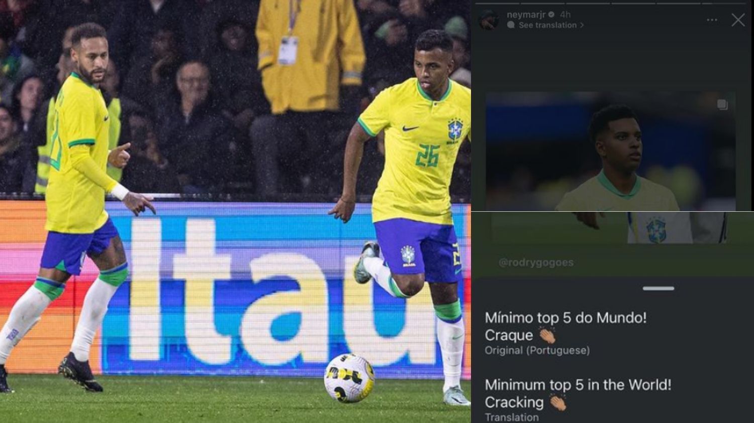 Rodrygo Tak Masuk Nominasi Ballon d'Or 2024, Neymar: Minimal 5 Besar Pemain Terbaik Dunia!