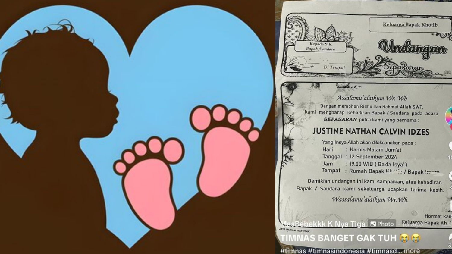Viral, Seorang Bayi Laki-Laki Diberi Nama 4 Pemain Timnas Indonesia oleh Orang Tuanya