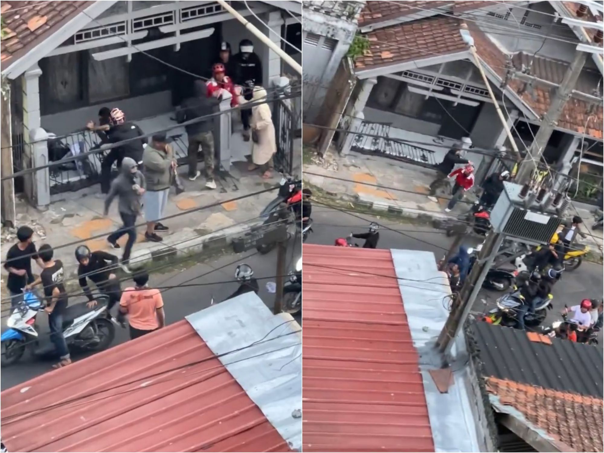 Viral Video Diduga Puluhan Oknum Suporter Persija Merusak Salah Satu Rumah Warga di Sukabumi