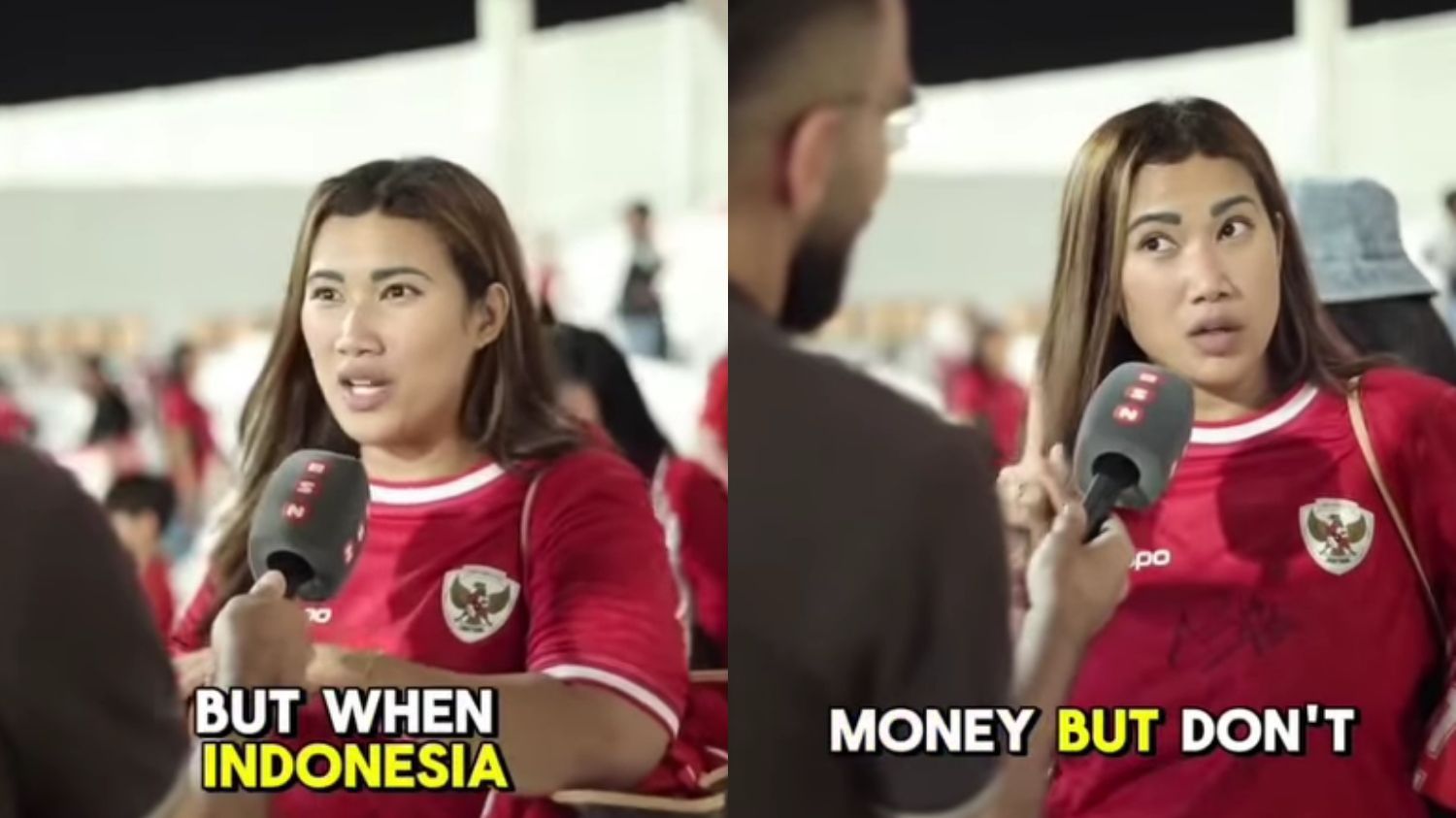 Suporter Wanita Indonesia Kecam Kecurangan Wasit: 'Bahrain Punya Banyak Uang, Tapi Tak Berkelas!'