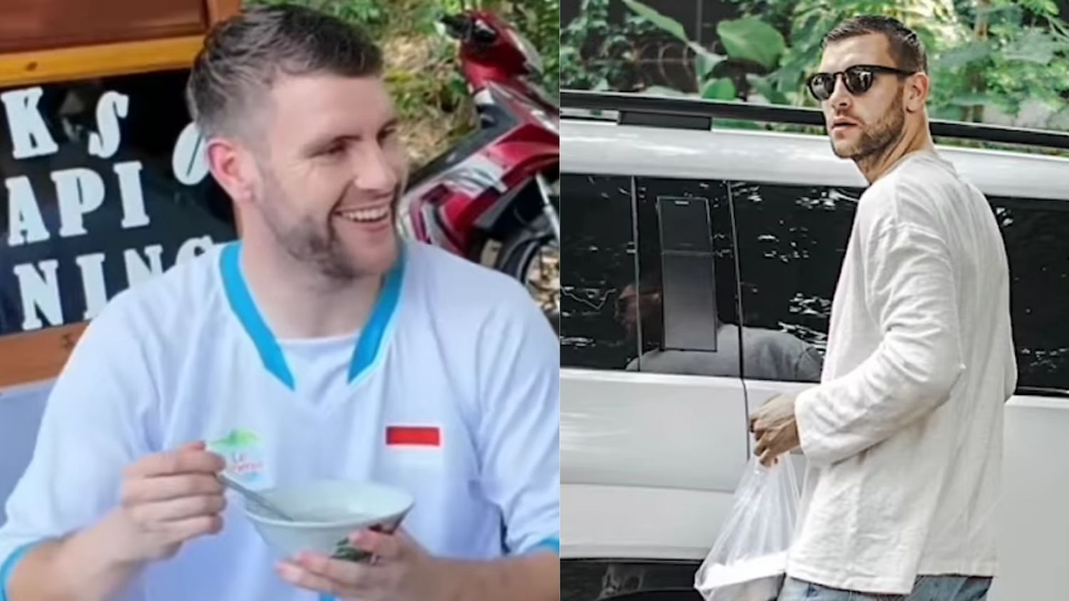 Momen Lucu Maarten Paes Beli Bubur Ayam dan Makan Bakso, Netizen: Melokal Banget Mas!