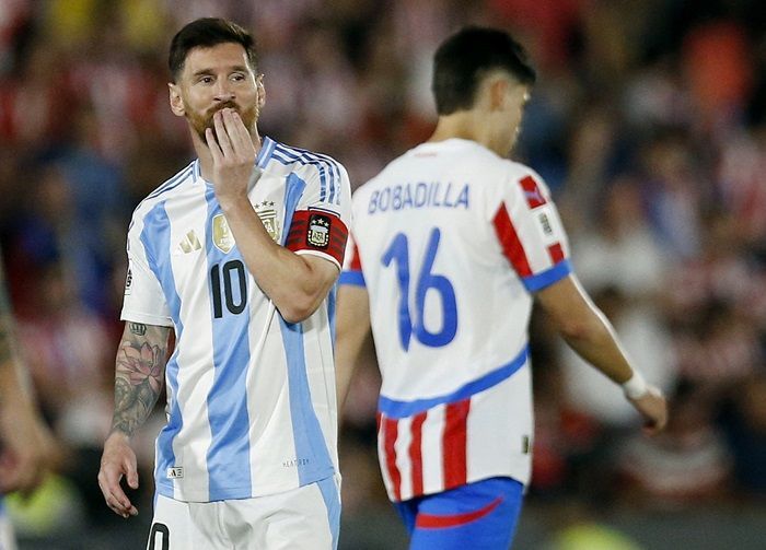 Unggul Terlebih Dahulu, Argentina Kena Comeback dari Paraguay dengan Skor 2-1