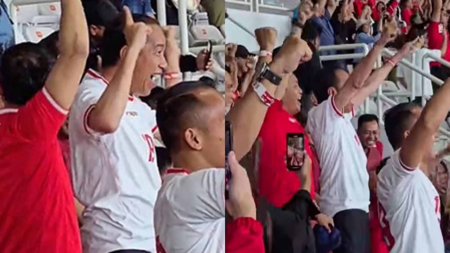 Momen Bahagia Jokowi Saksikan Gol Marselino untuk Kemenangan Timnas Indonesia di GBK