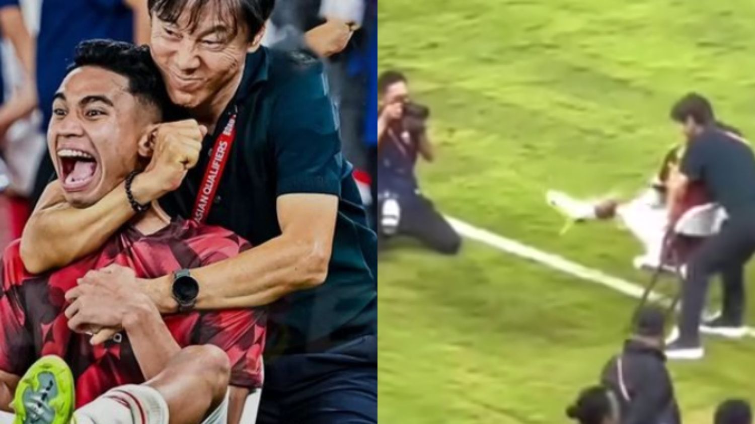 Momen Shin Tae Yong Isengin Marselino Saat Sesi Foto, Netizen: Gemes Banget!