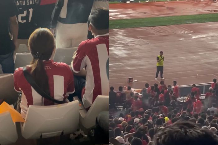 Viral Detik-detik Seorang Penonton Timnas Indonesia Diduga Merokok di SUGBK: Ini Kronologinya