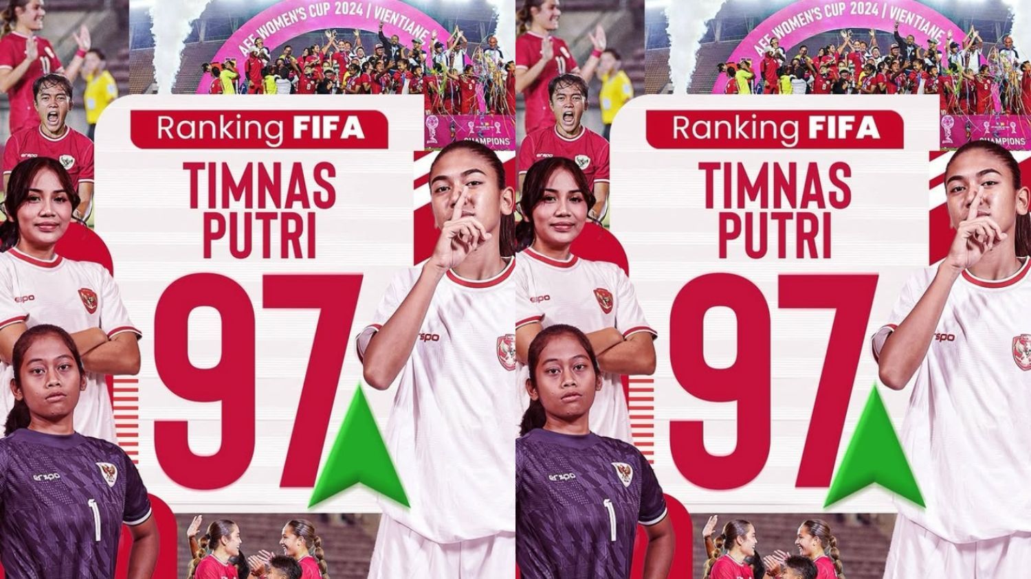 Peringkat Timnas Putri Indonesia Melonjak di Urutan 97: Naik 12 Peringkat dalam Setahun