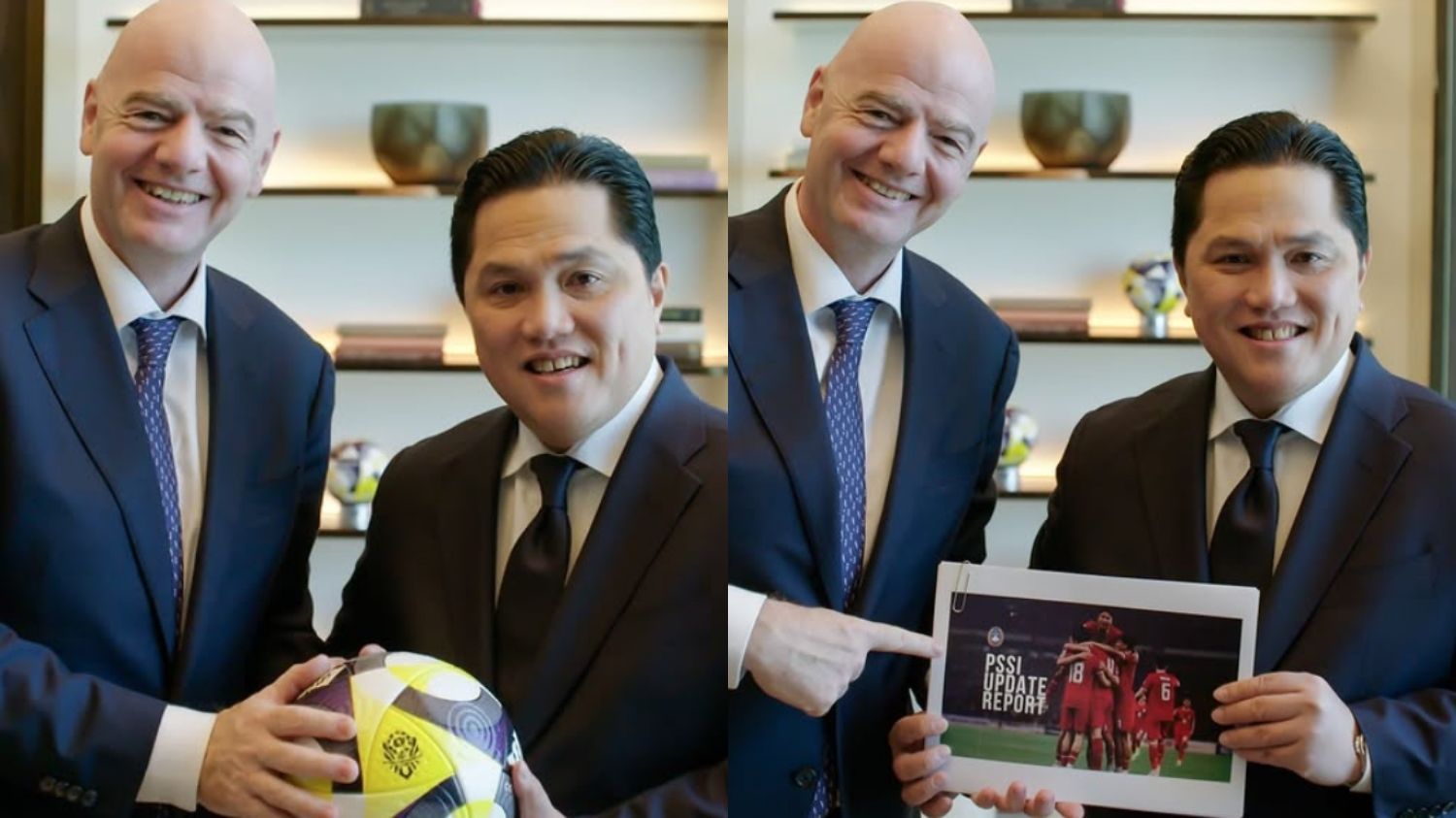 Kolaborasi Erick Thohir dan Gianni Infantino: Update Sepak Bola Indonesia Makin Maju dan Berprestasi