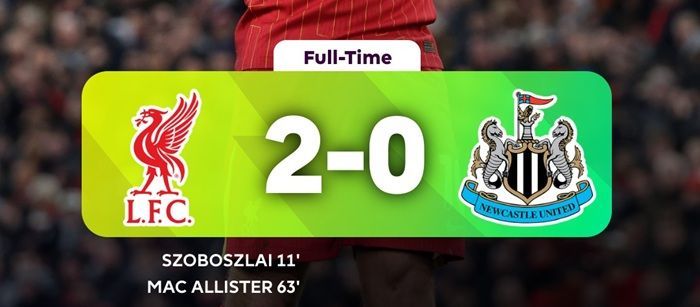 Liverpool Makin Ganas! Newcastle Tumbang 2-0, Slot Santai di Tribun