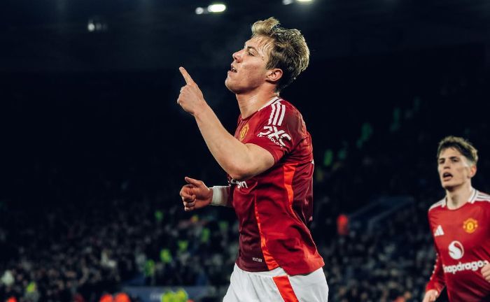 Gol Perdana Rasmus Hojlund Setelah 21 Laga, Manchester United Perpanjang Derita Leicester City