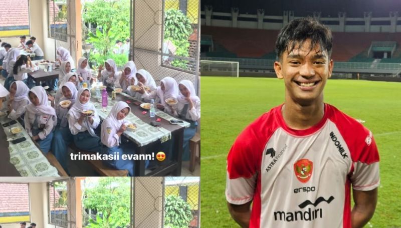 Antarkan Timnas Indonesia U-17 ke Piala Dunia, Evandra Florasta Kembali ke Sekolah lalu Traktir Makan Teman Sekelasnya!