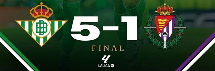 Bantai Valladolid 5-1, Real Betis Berpeluang Besar Tampil di Liga Champions Musim Depan