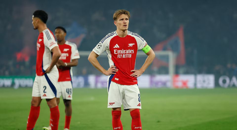 Martin Odegaard Dikritik karena Kurang Berani Ambil Risiko Saat Arsenal Takluk dari PSG