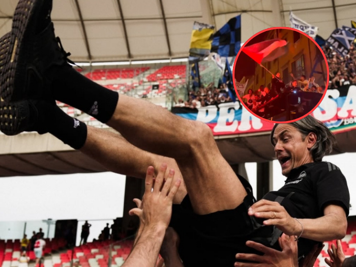 Legenda Italia Filippo Inzaghi Kibarkan Bendera Palestina Usai Bawa Pisa SC Promosi ke Serie A