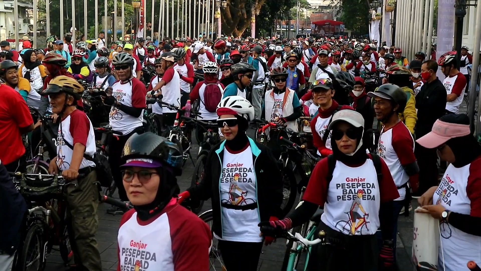 Ribuan Kawan Juang GP di Bandung Gowes Bareng Peringati Perjuangan Para Pemuda