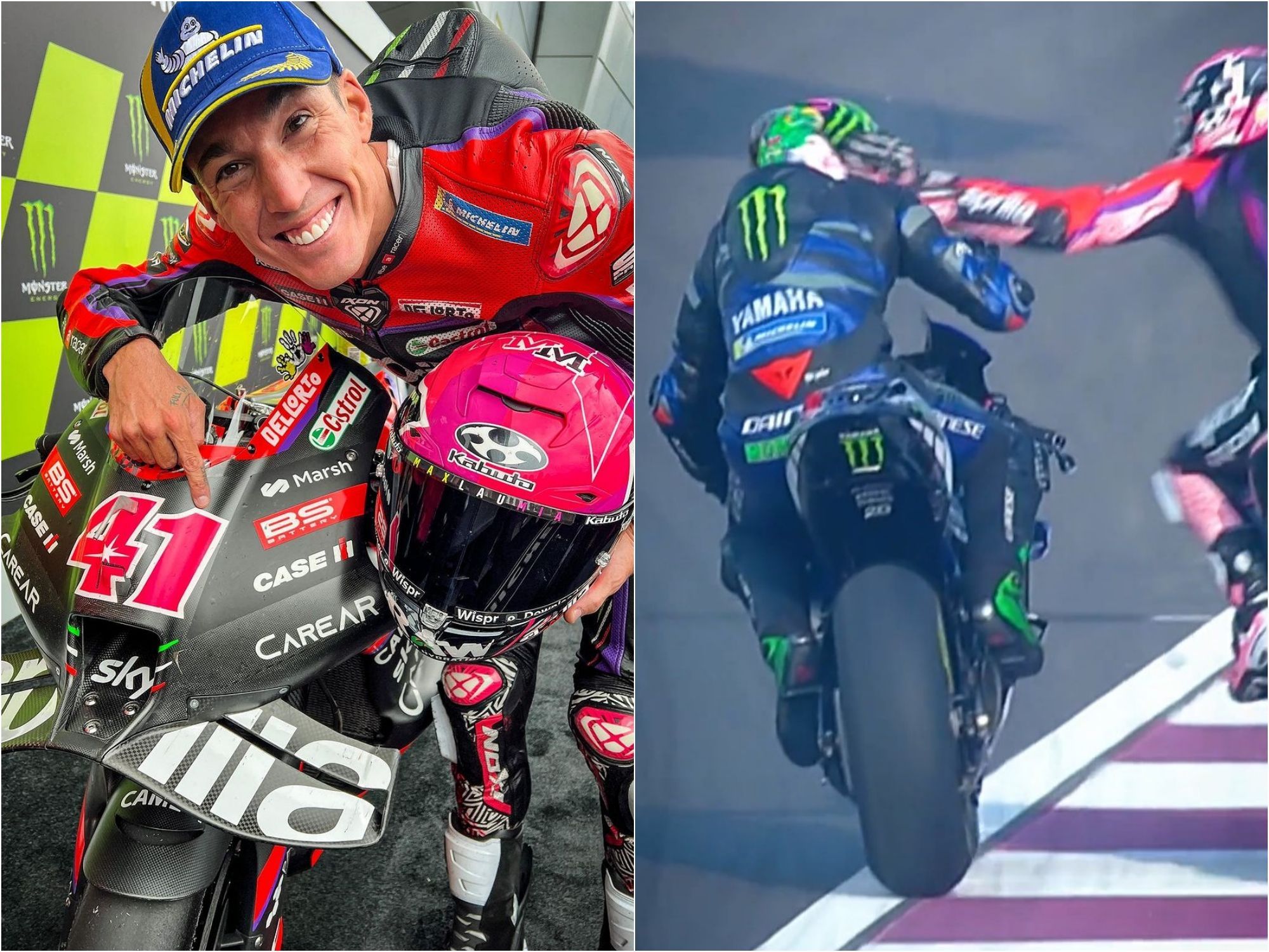 Aleix Espargaro Ngaku Salah usai Pukul Kepala Franco Morbidelli: Reaksi Saya Buruk