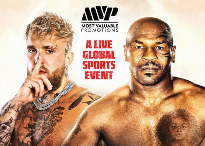 Jake Paul Antusias Hadapi Mike Tyson di Ring dalam Duel Eksibisi Juli Mendatang