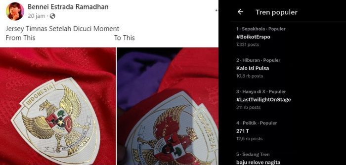 Dianggap Anti Kritik, Netizen X Serukan Boikot Erspo Soal Jersey Timnas hingga Jadi Trending!
