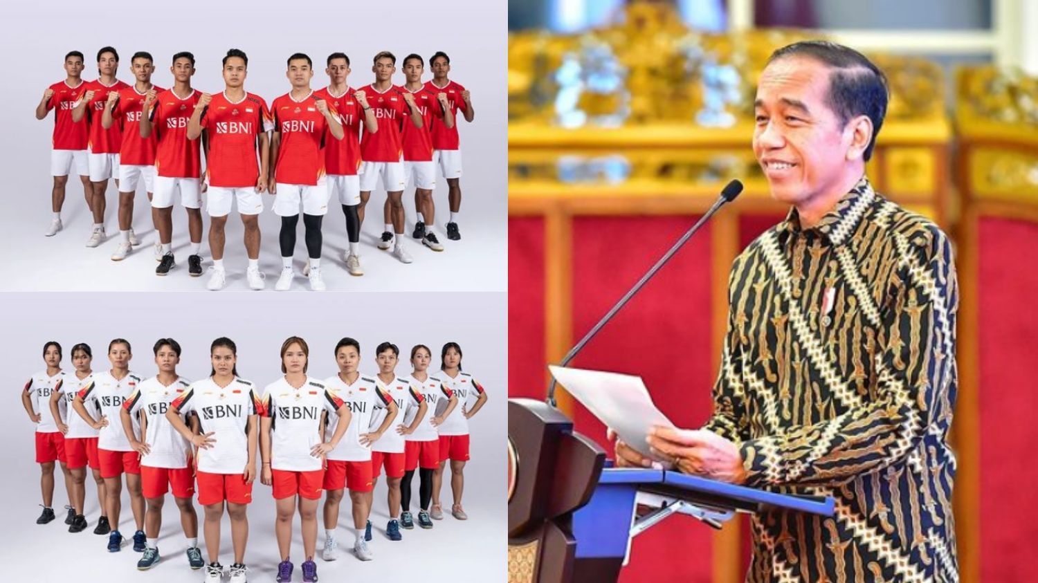 Presiden Jokowi Beri Selamat Tim Bulu Tangkis Indonesia Lolos ke Final Piala Thomas dan Uber 2024