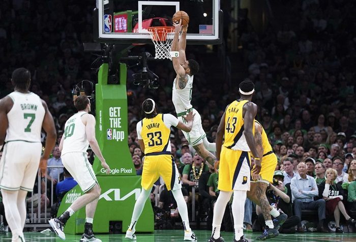 Hasil NBA Playoffs: Menang Atas Pacers 133-128 Lewat OT, Celtics Unggul 1-0