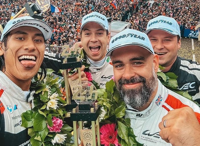 Sean Gelael Cetak Sejarah! Jadi Pebalap Indonesia Pertama Raih Juara 2 di 24 Hours of Le Mans