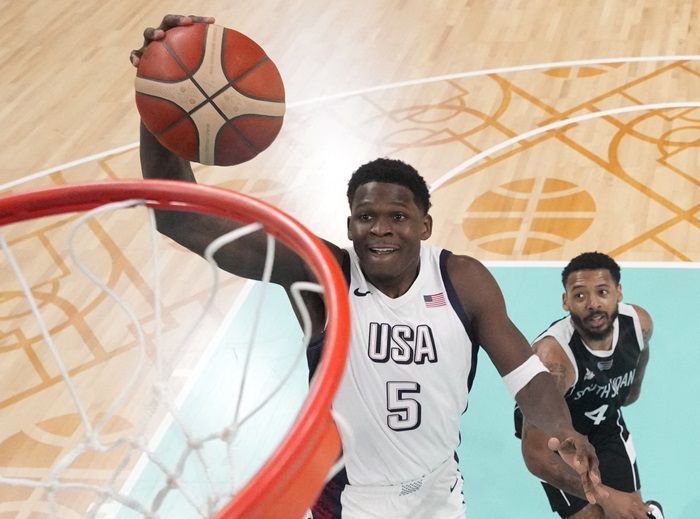 Tim Basket AS Lolos ke Perempat Final Olimpiade 2024 Usai Menang Telak Lawan Sudan Selatan