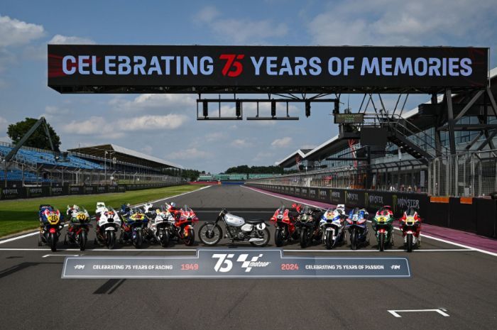 Rayakan Anniversary Ke-75, MotoGP Silverstone Akan DIhiasi Berbagai Livery Retro
