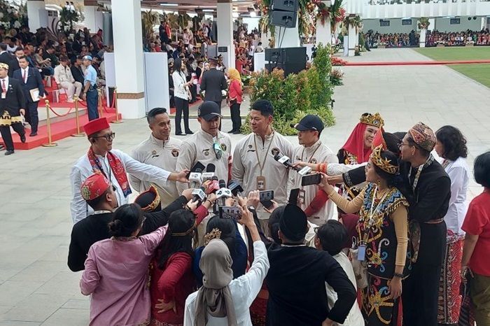 Atlet Peraih Medali Emas di Olimpiade Paris 2024 Hadiri Peringatan HUT RI ke-79 di Istana Negara IKN