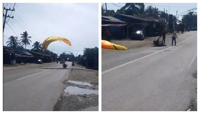 Empat Atlet Paramotor Alami Pendaratan Darurat di PON Aceh-Sumut