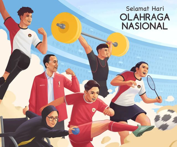 Presiden Jokowi Serukan Semangat Sportivitas di Hari Olahraga Nasional 2024