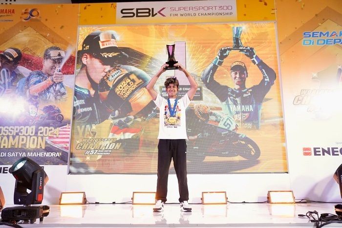 ENEOS Dukung Aldi Satya Mahendra, Pembalap Indonesia Pertama Juara Dunia WorldSSP300