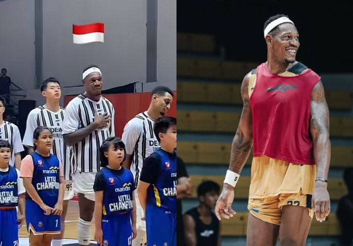 Momen Lester Prosper Menyanyikan Lagu Indonesia Raya di Laga Pelita Jaya Vs Dewa United