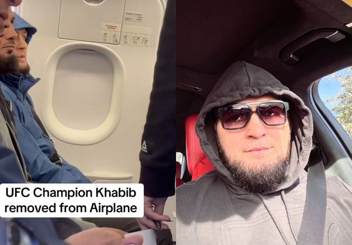 Viral Video Khabib Nurmagomedov Mendapat Perlakuan Rasial dan Diusir dari Pesawat