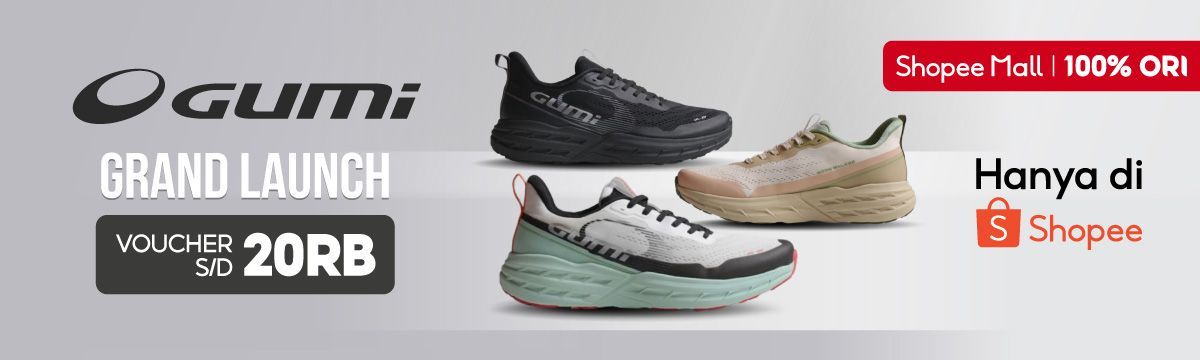 Brand Sepatu Lari Lokal GUMI Sport Tersedia di Shopee Mall, Dukung Gaya Hidup Sehat Masyarakat